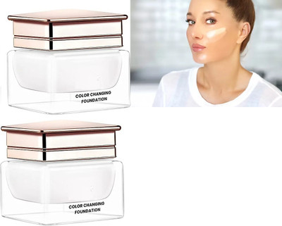 AFARAXIA Lightwet Color Changing Water proof Satin Finish  Foundation(White, 60 ml)