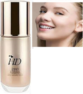 Luipui 2 in 1 best super lasting foundation makeup Foundation(beige, 60 ml)