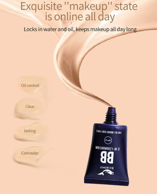 BLUEMERMAID New BB Cream Makeup Base Full Coverage  Foundation(BEIGE, 30 ml)