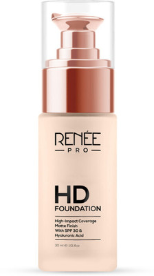 Renee PRO PRO HD Coverage Foundation with Matte Finish, Highly Blendable Formula, SPF15 Foundation(Ceder, 30 ml)