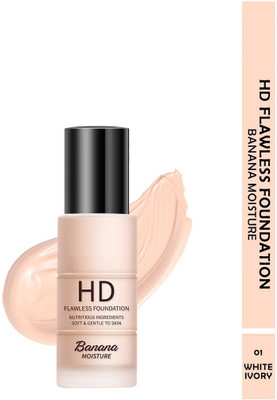 GFSU HD FLAWLESS MATTE BANANA FOUNDATION Foundation(IVORY, 30 ml)