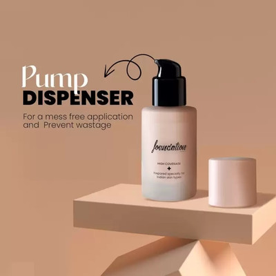 GFSU - GO FOR SOMETHING UNIQUE Best High Coverage Blemish Free & Blendable Matte  Foundation(Honey Beige, 40 ml)