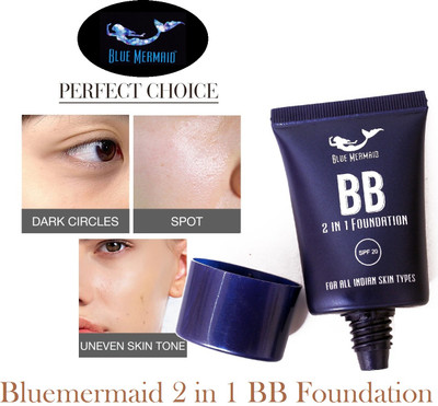 BLUEMERMAID WATERPROOF OIL FREE FULL COVERAGE MATTE BB CREAM FOUNDATION Foundation(BEIGE, 30 ml)