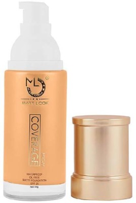 MATTLOOK High Coverage Waterproof oil Free Matte Foundation SPF 25-05 BEIGE Foundation(05 BEIGE, 45 g)