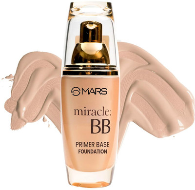MARS Light Weight BB Primer Base  Foundation(Golden Beige-106, 60 ml)