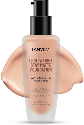 tanvi27 Matte Foundation Oil Control Super Coverage Foundation(WARM IVORY, 40 ml)