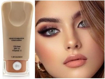 THTC Foundation Makeup Full Coverage Foundation for Oily Skin SPF 15  Foundation(beige, 30 ml)