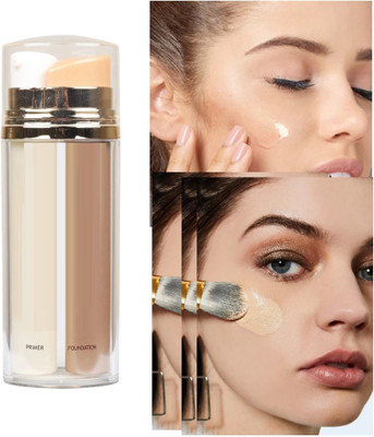 HUZURLU Skin Make Up Base PRIMER + FOUNDATION Keep Fresh And Clear  Foundation(MULTI, 60 ml)