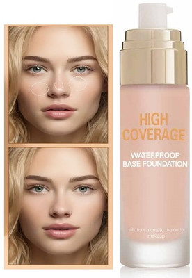 WOONGMI High Coverage | Oil Control | Easy to Blend | Foundation(Beige, 60 ml)