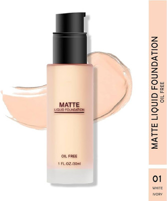 GABBU Liquid Foundation Matte Finish with Full Coverage Foundation(ivory, 60 g)