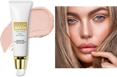 manasona Skin Tone Match Waterproof Long-Lasting Makeup Base  Foundation(Soft Ivory, 50 ml)