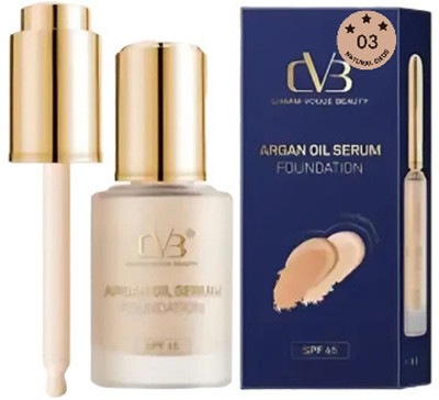 CVB Argan Oil Serum Foundation SPF 45, 03 Natural Beige, Liquid Formula  Foundation(NATURAL BEIGE 03, 30 ml)