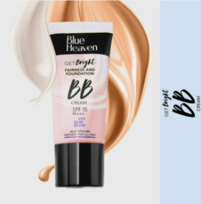 BLUE HEAVEN GET BRIGHT FAIRNESS AND FOUNDATION BB CREAM Foundation(vanilla very fair, 30 g)