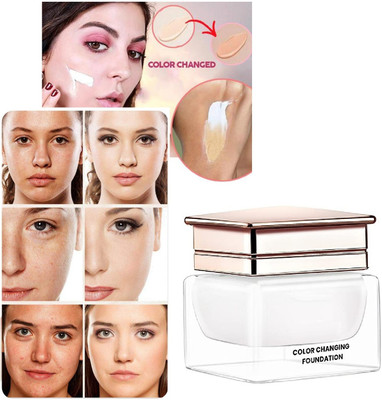 tanvi27 Color Changing Foundation, Liquid Water Proof Satin Finish Foundation(WHITE, 20 ml)