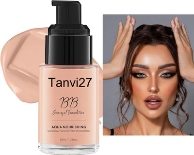 tanvi27 Full Coverage & Smooth Nourishing Foundation for Face Makeup Foundation(Skin, 30 ml)