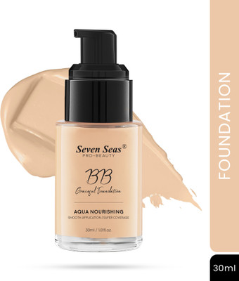 Seven Seas BB Graceful Smooth Application Super Coverage SPF15 Liquid  Foundation(Natural-, 30 ml)
