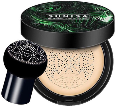 sunisa WATERPROOF and SWEAT RESISTANT Mushroom Head Make up Air Cushion Moisturizing  Foundation(beige, 20 g)