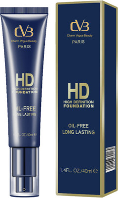 CVB CVBC17-02 HD High Definition Foundation Oil-Free Long Lasting Cream  Foundation(02 Soft Lvory, 50 ml)