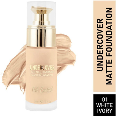 Yuency UNDERCOVER 24H Full Coverage Matte  Foundation(White Ivory, 30 ml)