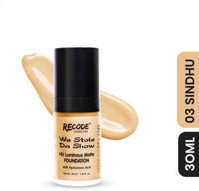 recode HD Luminous Matte Foundation 30 ML Foundation(03 Sindhu, 30 ml)