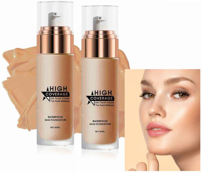 Emijun MATTE FINISH HIGH COVERAGE LIQUID FOUNDATION FOR ALL SKIN TYPE COMBO Foundation(HONEY BEIGE, 120 ml)