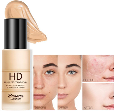 ADJD HD Banana Foundation - Flawless Finish with Moisture Foundation(IVORY, 30 ml)