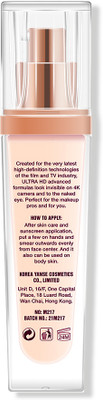 maliao Ultra HD FOND DE TEINT Invisible Cover Foundation - Seamless Perfection Foundation(Soft Ivory, 35 ml)