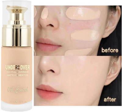 Yuency MATTE FOUNDATION for Superior Coverage  Foundation(White Ivory, 30 ml)