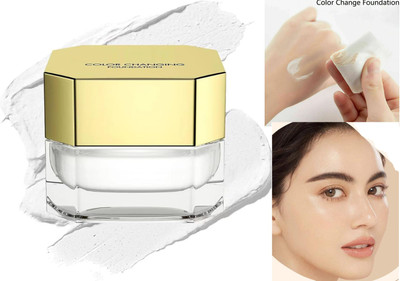 Jiwoo Best colour changing waterproof foundation with satin finish  Foundation(WHITE, 30 ml)