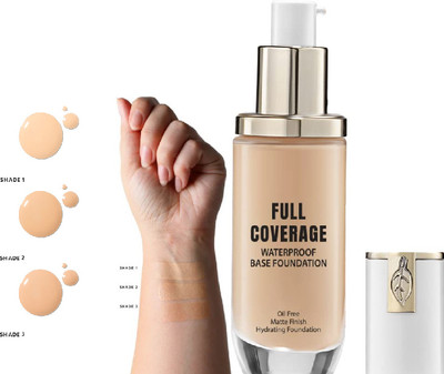 Sheny High Coverage Waterproof Base Matte Liquid Foundation Pack of 1 Foundation(beige, 45 g)