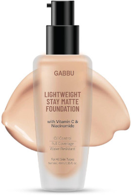 GABBU CC Cream Foundation - Smooth Application SPF-25 Waterproof Foundation(Natural, 40 ml)
