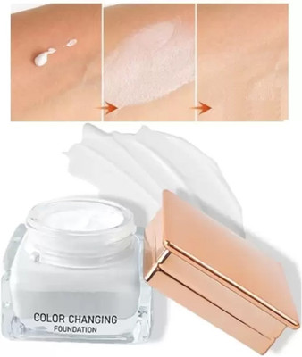 Jiwoo Long Lasting Waterproof Color Changing Foundation with Satin Finish  Foundation(WHITE, 30 ml)