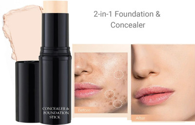 YAWI Best Foundation Stick Full Coverage Waterproof Smudge Proof stick Matte Finish Foundation(LIGHT Beige, 8 g)