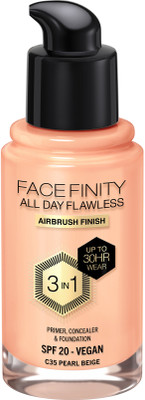 MAX FACTOR Facefinity All Day Flawless 3-in-1 Foundation - C40 Light Ivory Foundation(Light Ivory, 30 ml)