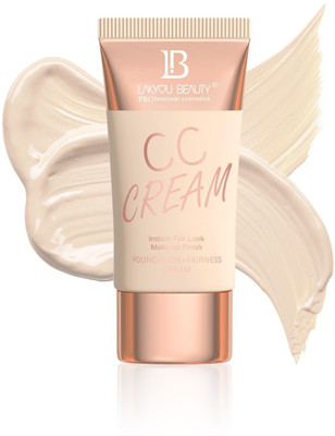 Lakyou Beauty CC Cream Instant Fair Look SPF-15 Matte Non Oily Feel Even Skin Tone Foundation(white ivory, 60 ml)