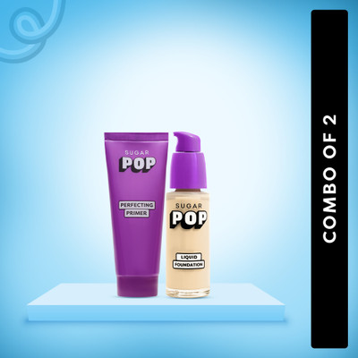 SUGAR POP Perfecting Primer and Liquid  Foundation(Transparent, Fair - Golden Undertone, 50 g)