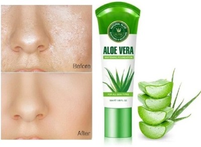 THTC Aloe Vera weightless Liquid  Foundation(BEIGE, 50 ml)