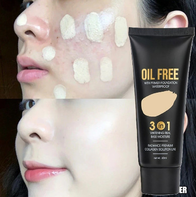 DARVING 3 IN 1 Matte Finish Foundation | Lightweight | Anti-Ageing Foundation(IVORY, 60 ml)