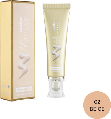 Your Beauty Matte Maniac Full Coverage  Foundation(Shade 02: BEIGE, 45 ml)