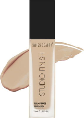 SWISS BEAUTY Studio Finish Full Coverage Foundation - (Natural Beige, 30ml) Foundation(Natural Beige, 30 ml)