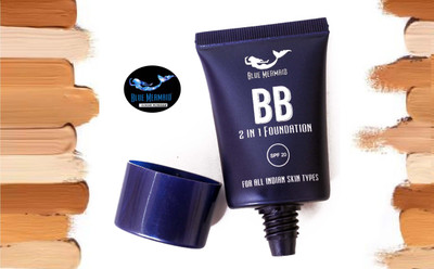 BLUEMERMAID Best BB Foundation Full Coverage Liquid Foundation Cream Foundation(BEIGE, 30 ml)