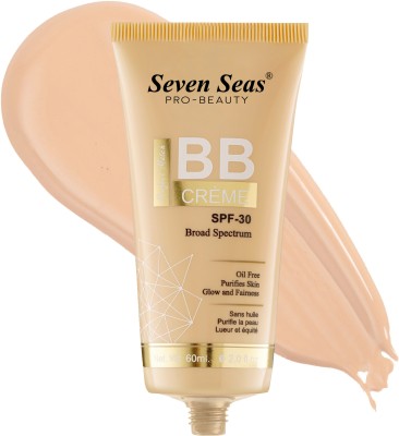 Seven Seas BB Bream Foundation Board Spectrum For Face Makeup Foundation(Natural, 60 ml)