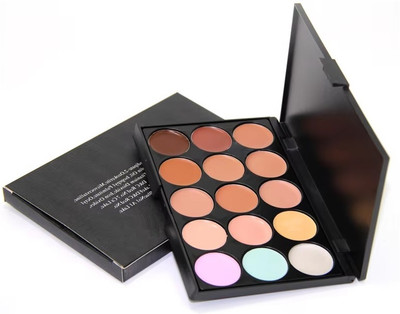 MYEONG 15 Cosmetics Pro Matte Full Coverage Concealer Color Corrector Palette Foundation(MULTI COLOUR, 15 g)