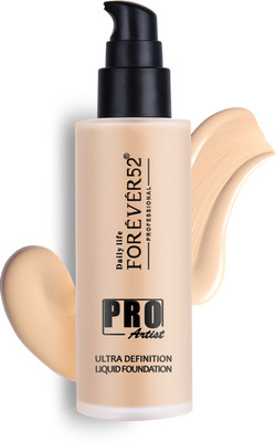 daily life forever 52 Pro Artist Ultra Definition Long Lasting Waterproof Full Coverage Liquid  Foundation(Custard, 60 ml)
