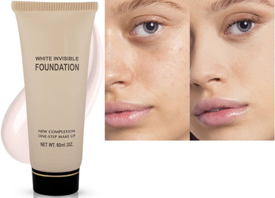 HUZURLU New Matte finish White Invisible  Foundation(Ivorey, 60 ml)