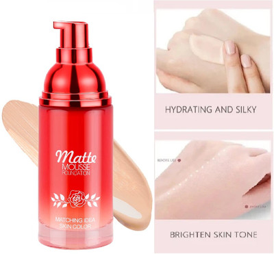 Arcanuy Long lasting Matte Mousse  Foundation(ivory, 60 ml)
