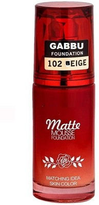 GABBU Weightless Matte Finish Foundation | Lightweight Foundation(BEIGE, 60 ml)