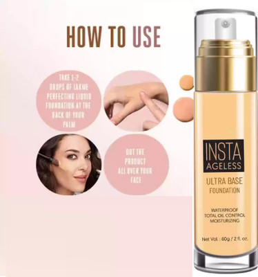 winry Natural Finish Weightless Matte Finish Foundation -60ml Foundation(LIGHT BEIGE, 60 ml)