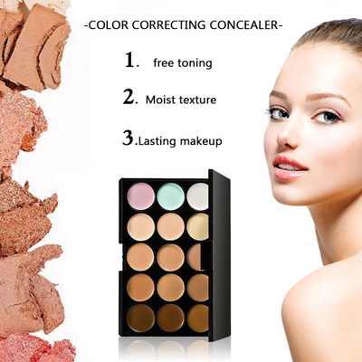 YAWI 15 Color Multi Shade Matte Finish Foundation Palette 15 Color Foundation(Multi Shade, 15 g)