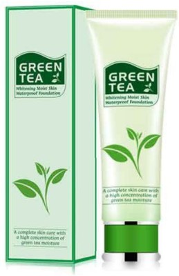 MYEONG Green Tea Whitening Moist Skin Waterproof  Foundation(Biege, 80 g)